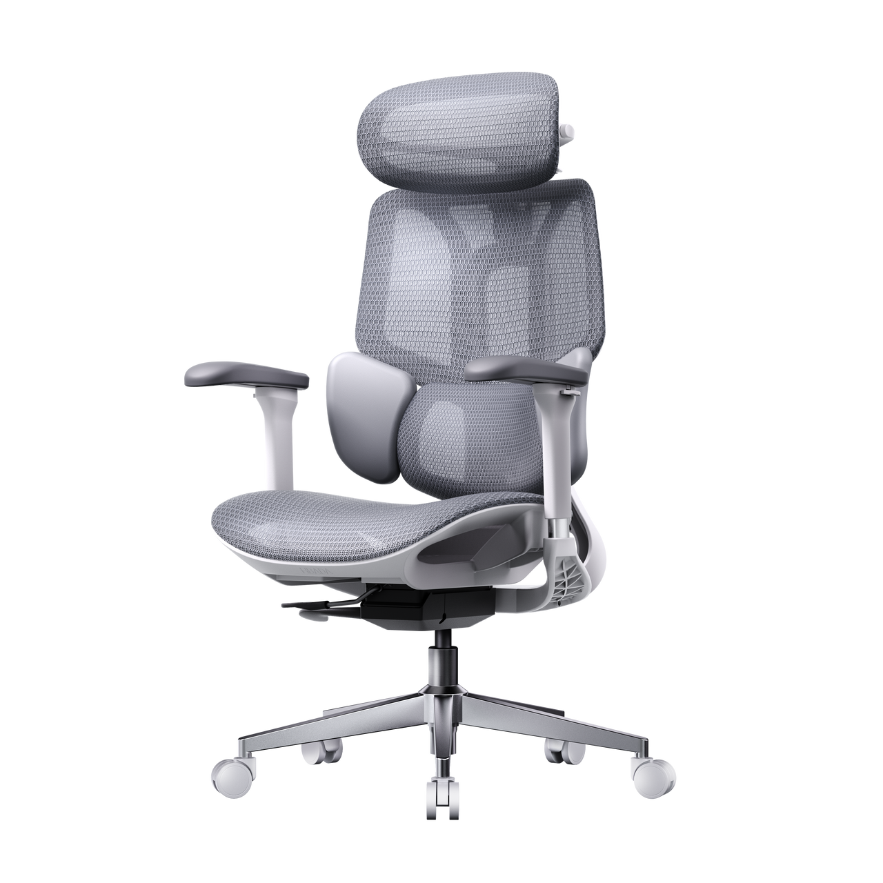 HBADA E3 Air Ergonomic Office Chair without footrest gray front~0-0