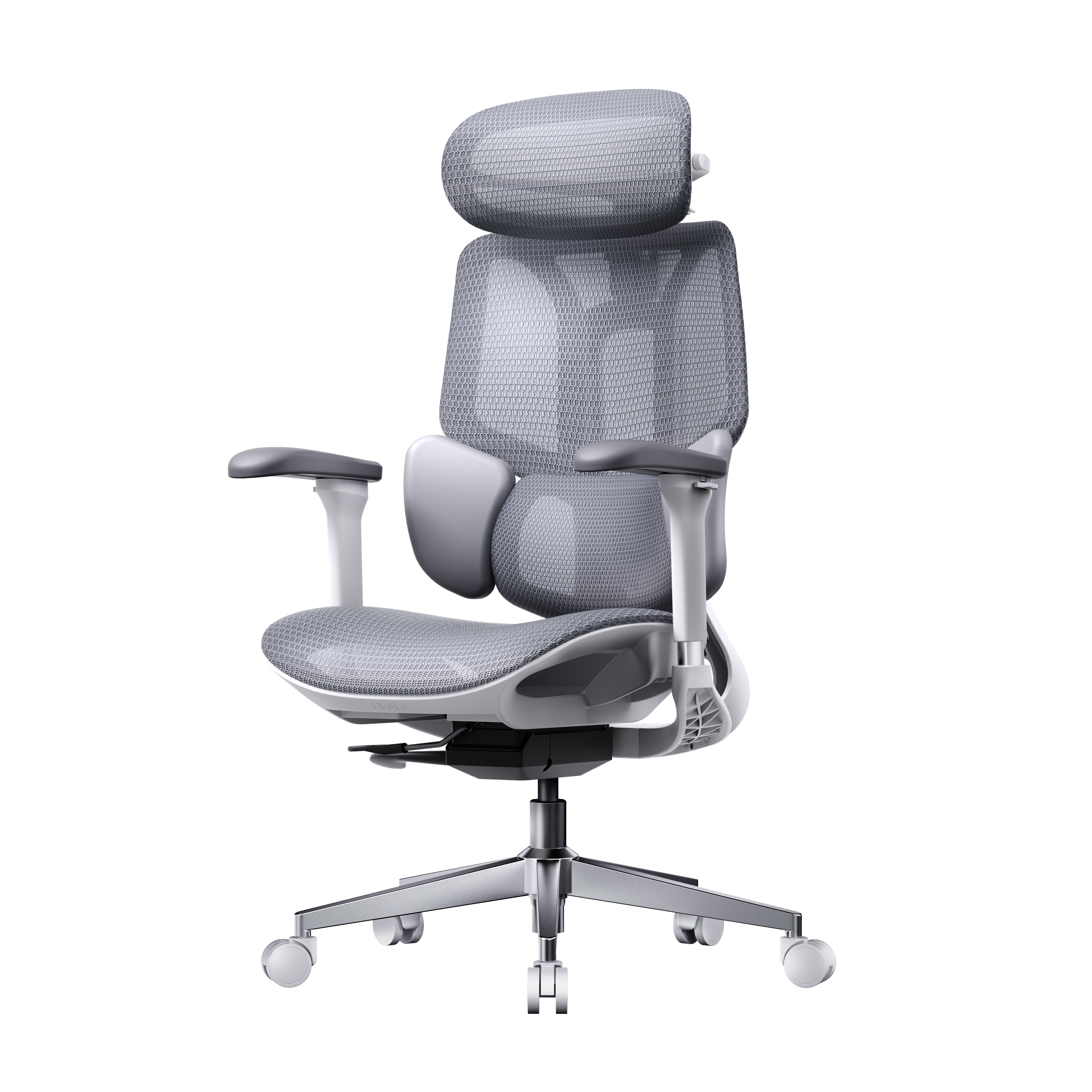 HBADA E3 Air Ergonomic Office Chair without footrest gray front~0-0