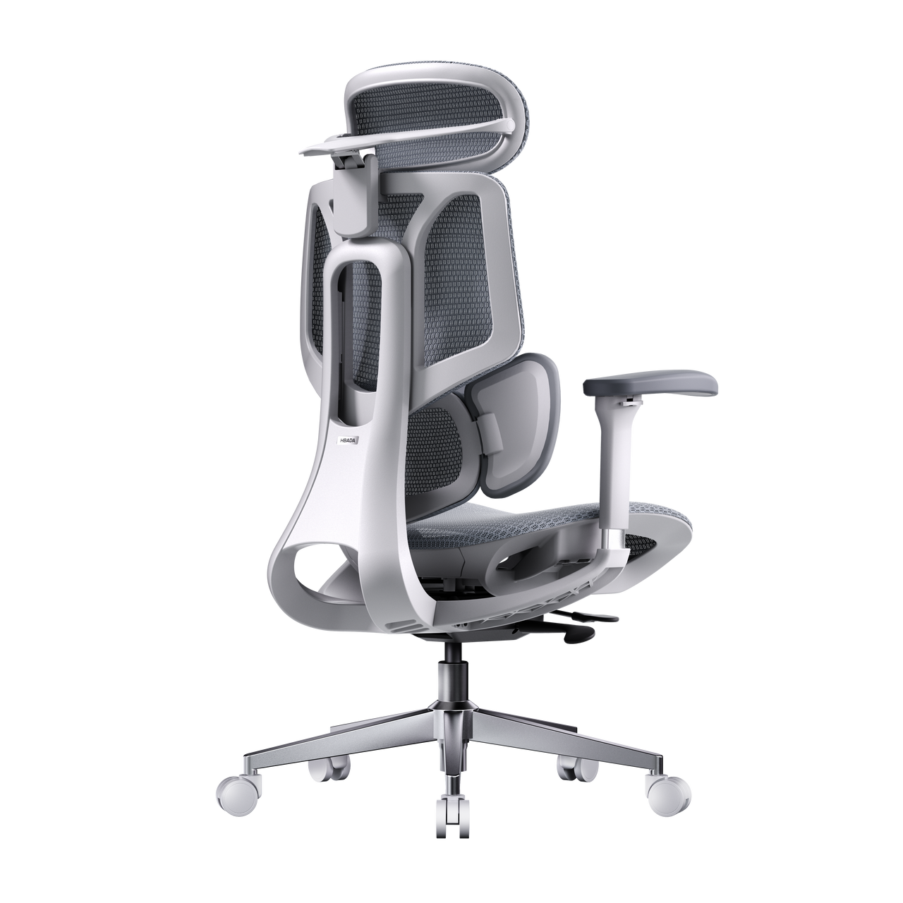 HBADA E3 Air Ergonomic Office Chair without footrest gray front~0-0