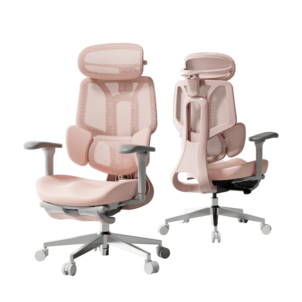 pink ergonomic chair with footrest~1-2-1