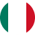 Italian flag with green, white, and red colors