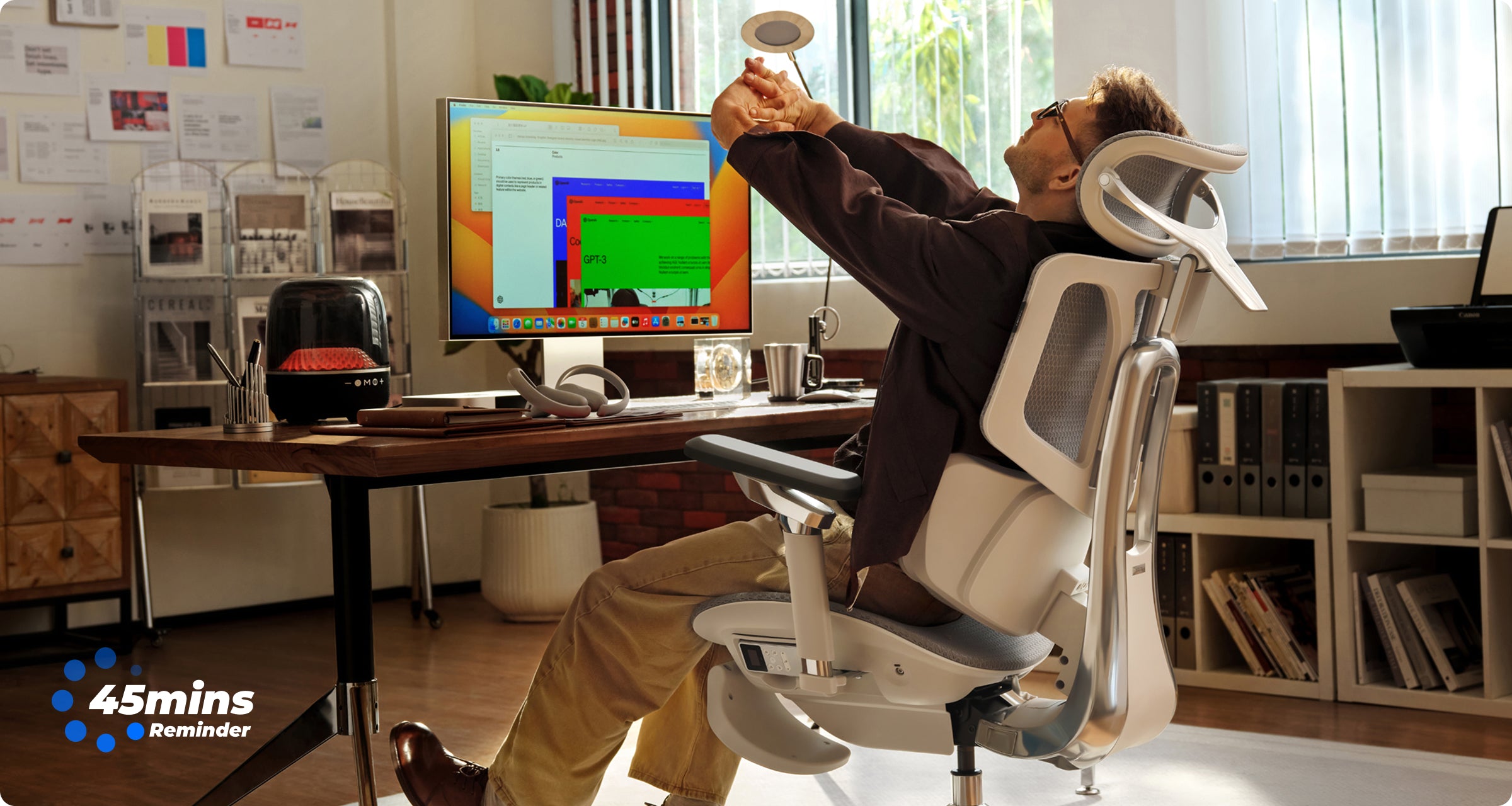 Hbada E3 Pro smart chair base - built with industrial-grade materials for longevity beyond standard ergonomic gaming chairs.