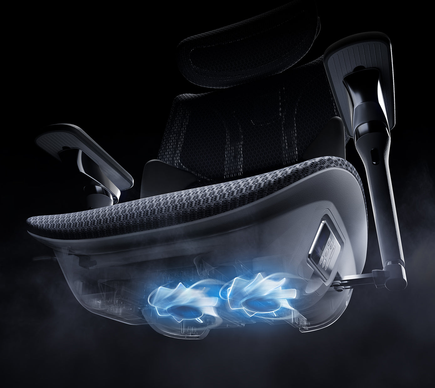 HBADA ergonomic chair with targeted lumbar support technology