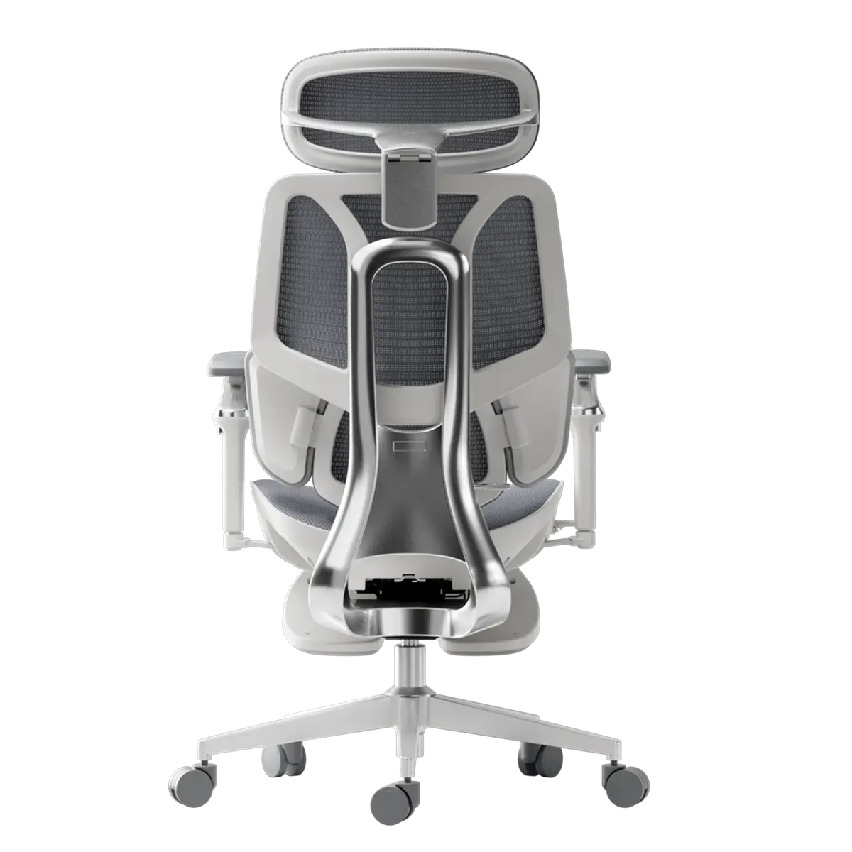HBADA E3 Ultra Ergonomic Office Chair alumium back white~1