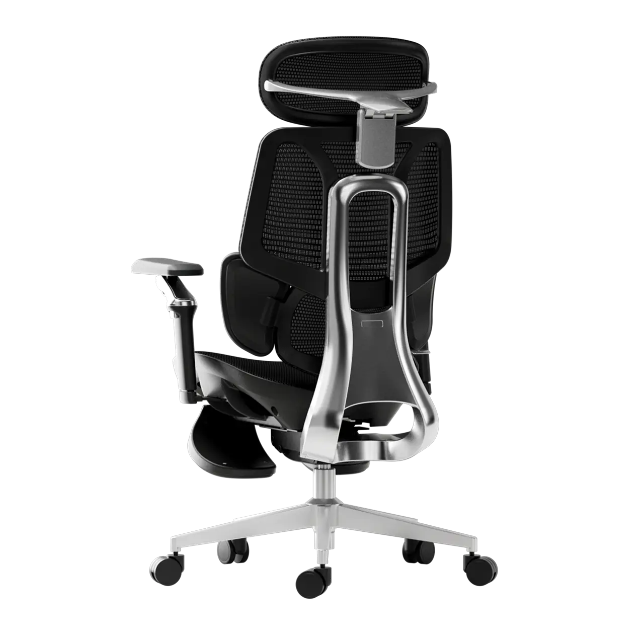 HBADA E3 Ultra Ergonomic Office Chair alumium side back black