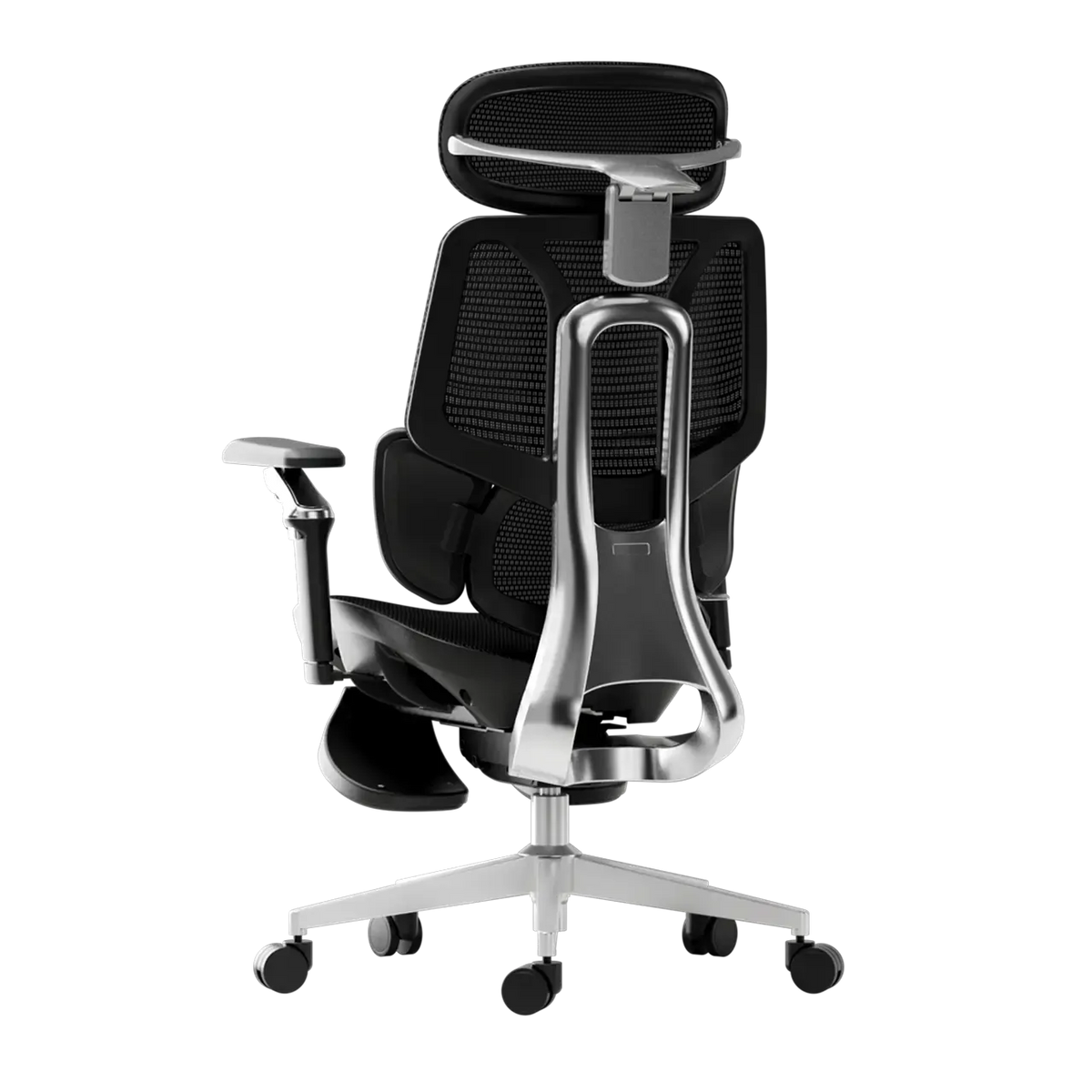 HBADA E3 Ultra Ergonomic Office Chair alumium side back black~0