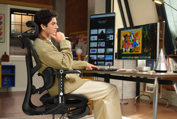 Home Office E3 4.0 Pro high back mesh computer chair front view