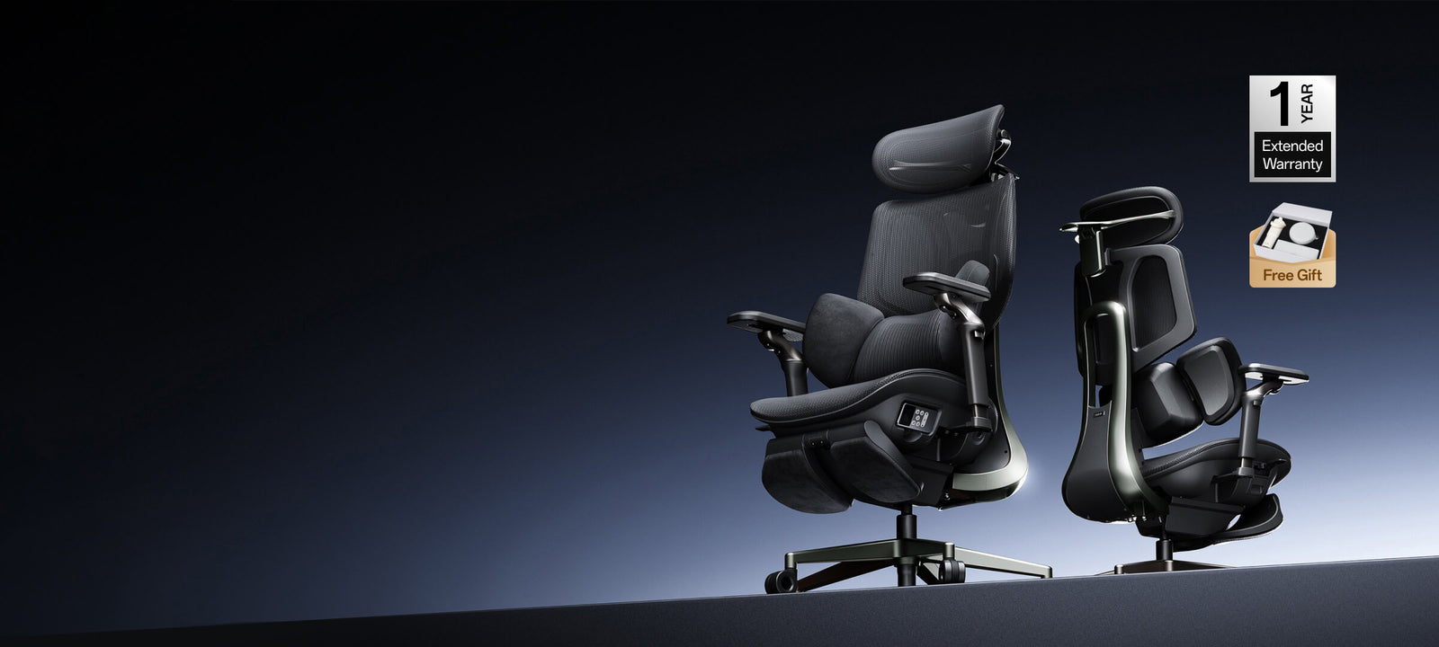 New Arrival release banner of the HBADA X7 Black Edition featuring advanced intelligent AI lumbar-tracking tech.