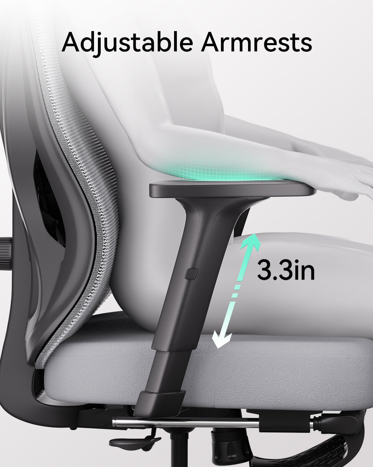 HBADA P5 Ergonomic Office Chair with Footrest