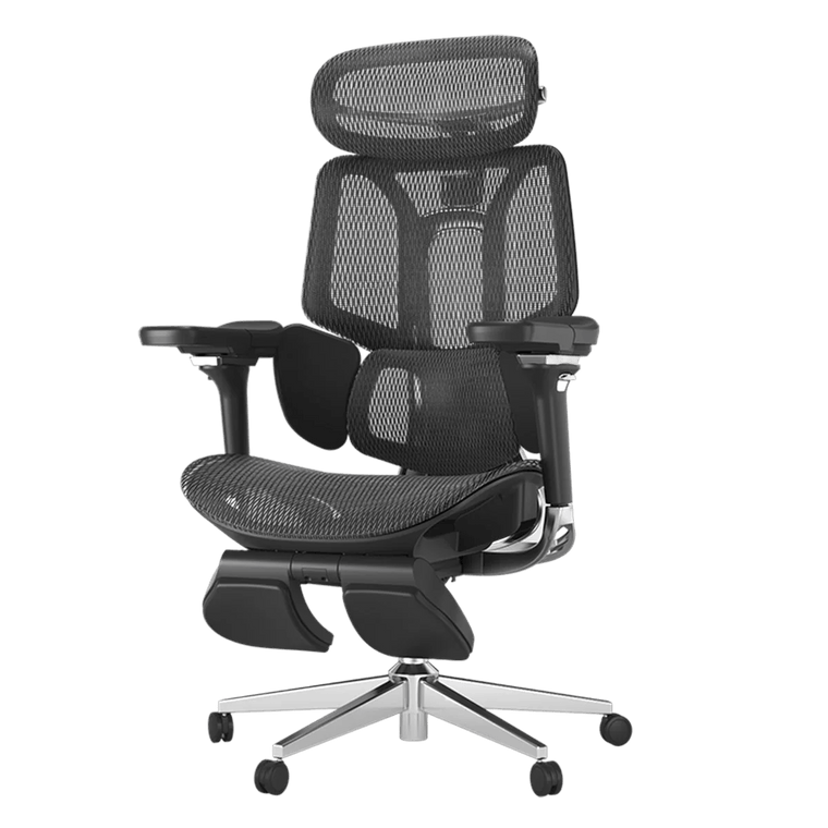 HBADA E3 Pro Ergonomic Chair with Footrest-black~2-1