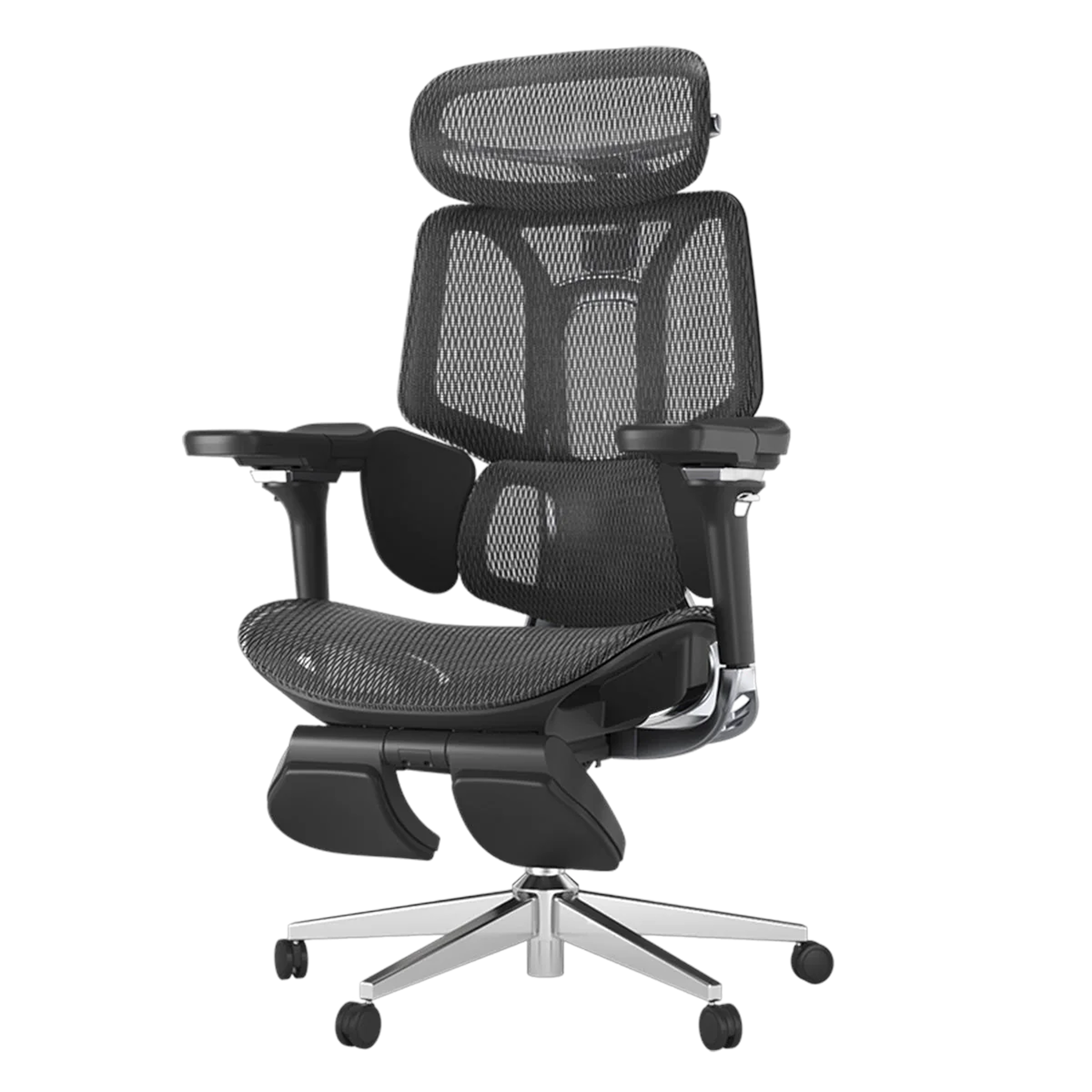 HBADA E3 Pro Ergonomic Office Chair with footrest-black