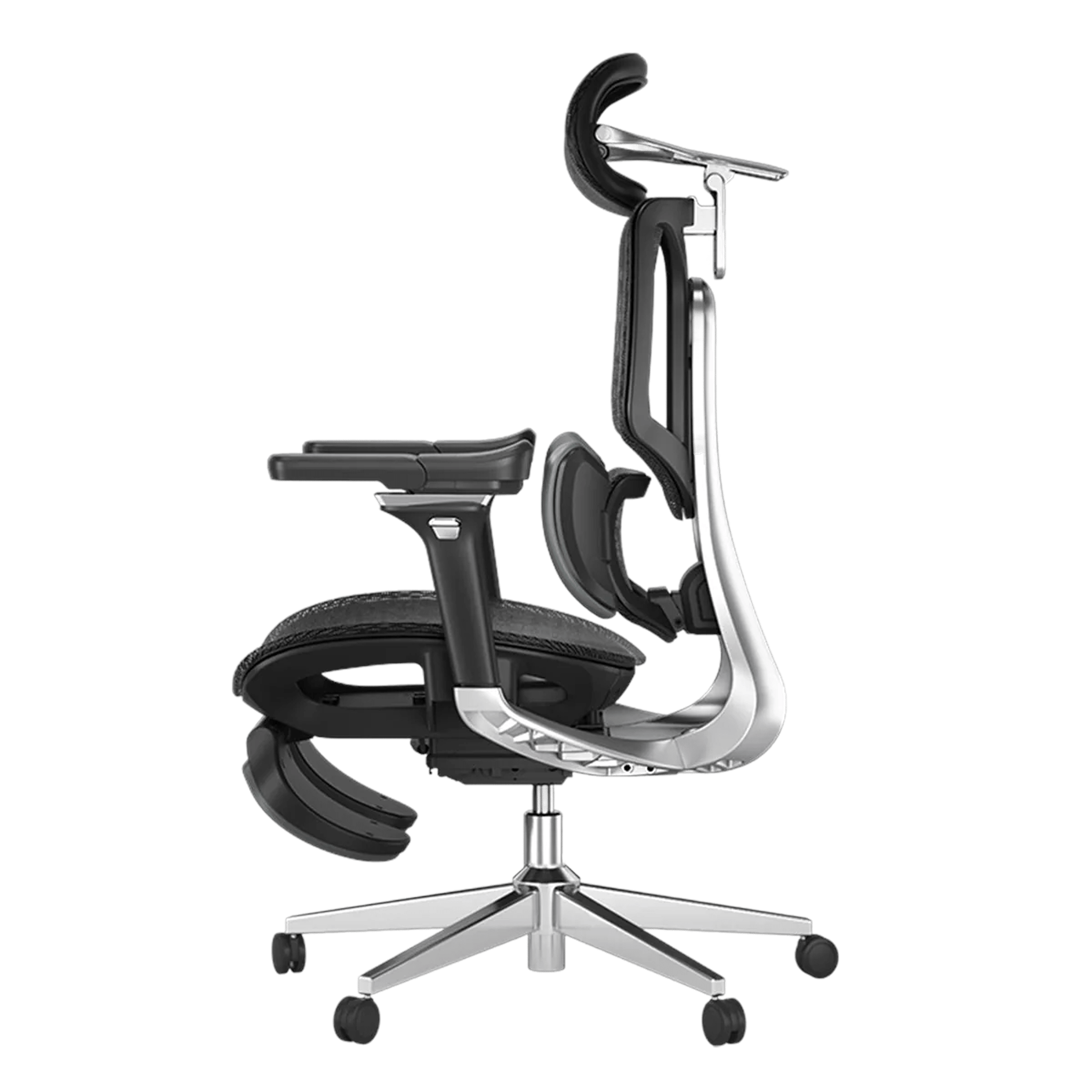 HBADA E3 Pro Ergonomic Office Chair with footrest-black