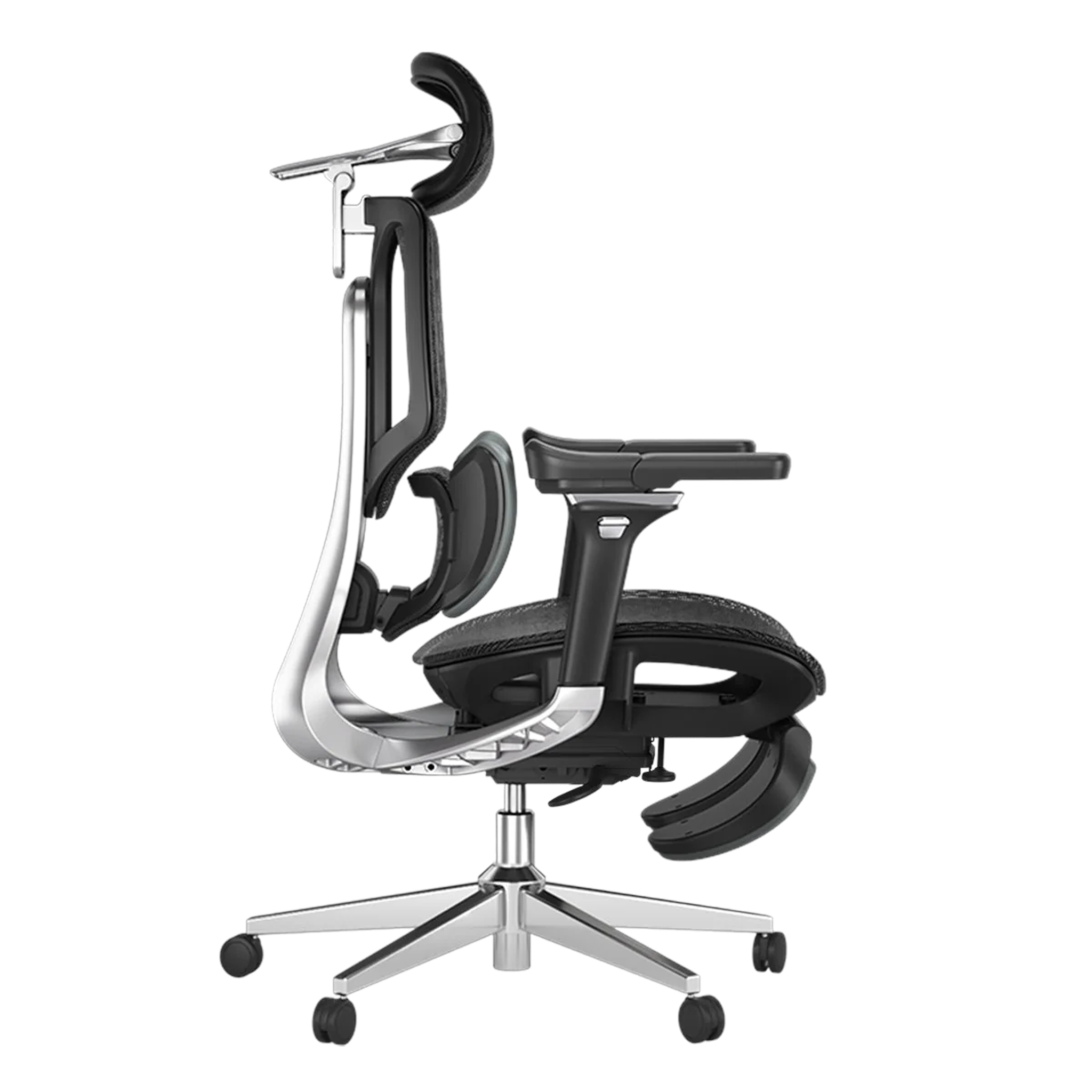 HBADA E3 Pro Ergonomic Office Chair with footrest-black