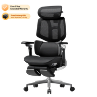 Black HBADA X7 ergonomic office chair shown at a front three-quarter angle