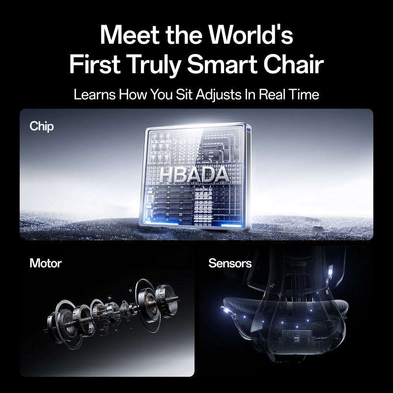 HBADA X7 Prestige task swivel chairs flexible adaptive lumbar support detail
