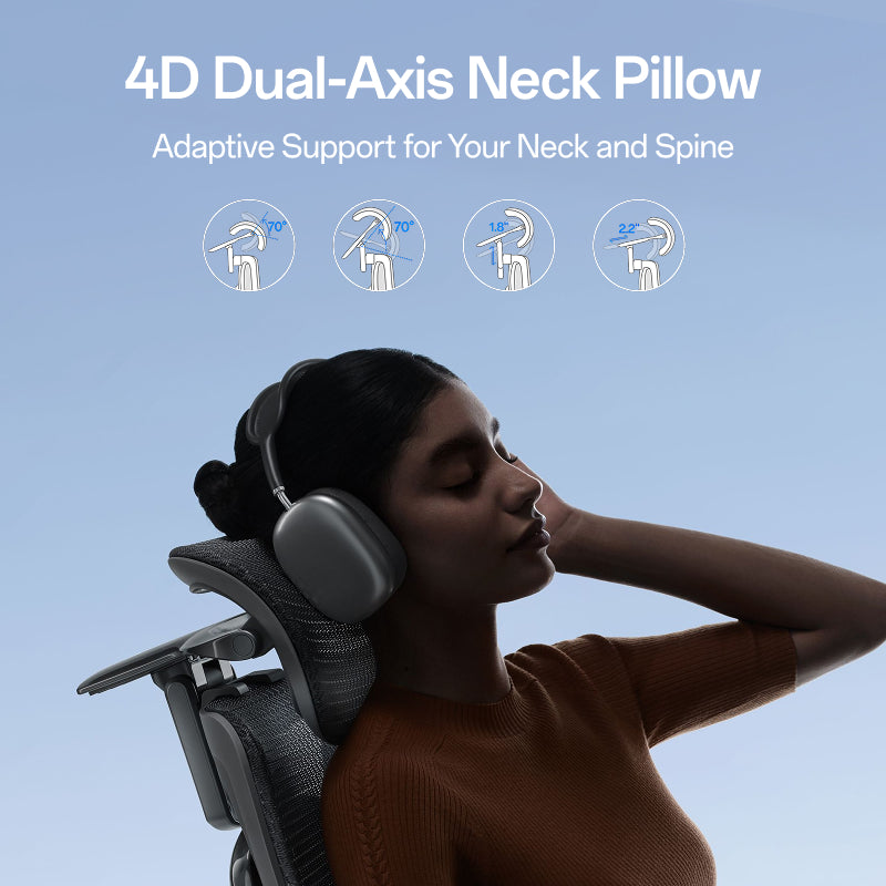 HBADA X7 Prestige ergonomic chair backrest detail