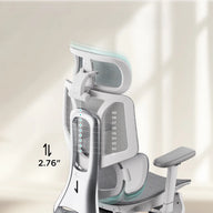 HBADA E3 Air Ergonomic Office Chair without footrest gray adjustable back~scene