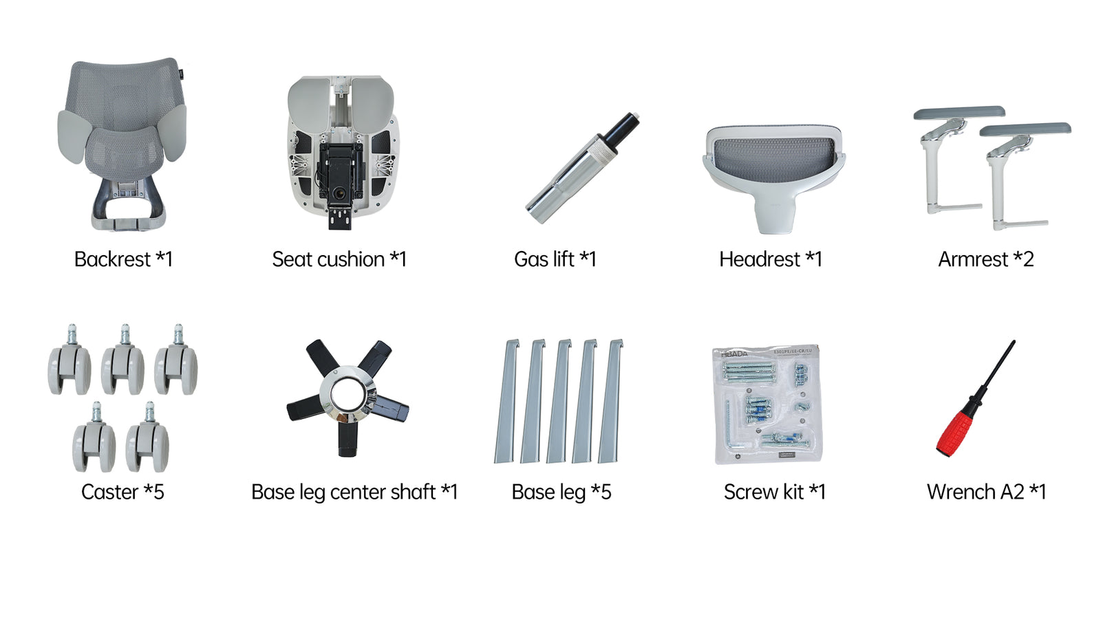 HBADA E3 Ultra ergonomic office chair box kit
