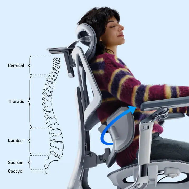 HBADA flagship ergonomic swivel chairs banner optimized for mobile