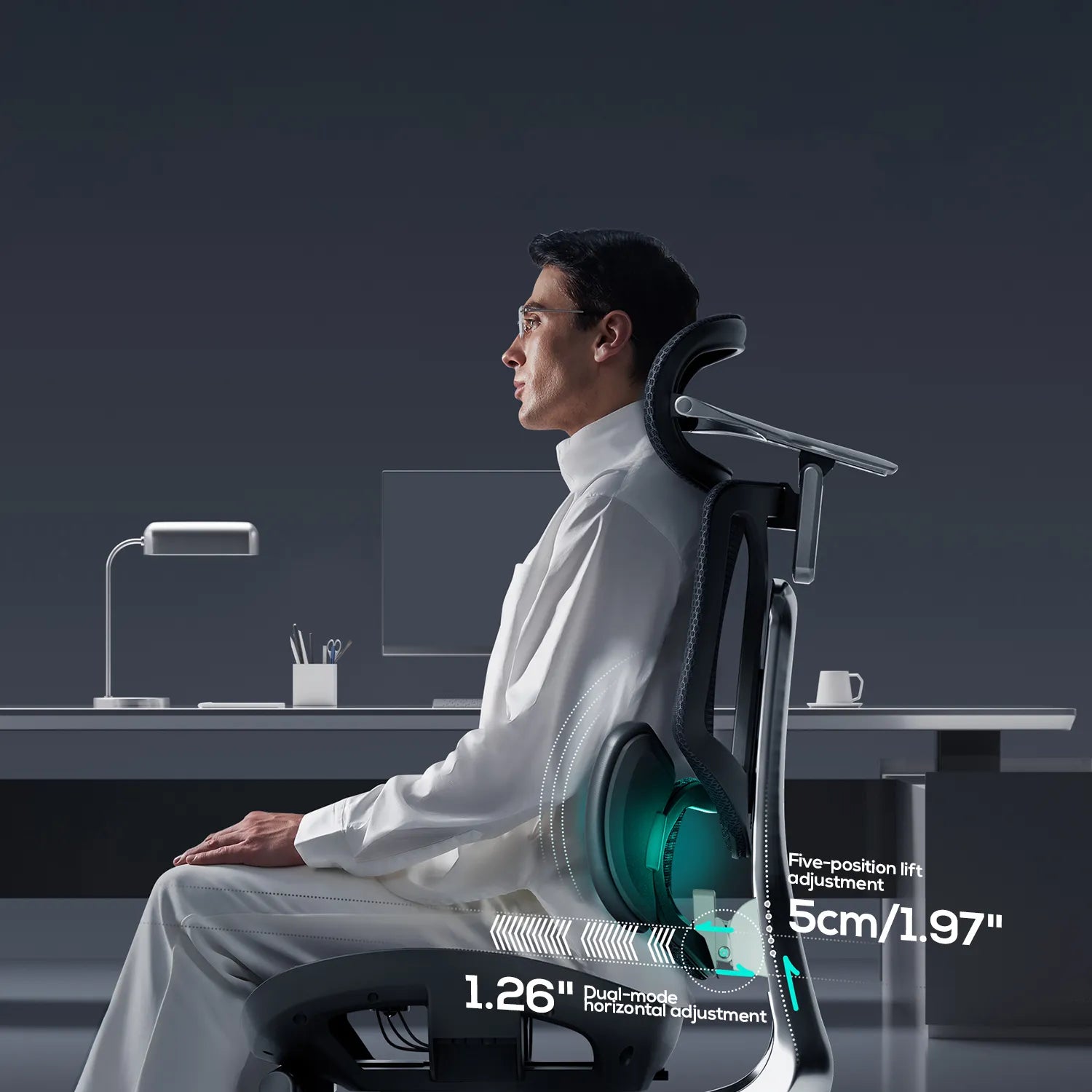 HBADA E3 Ultra Ergonomic Office Chair Futuristic(with Footrest)