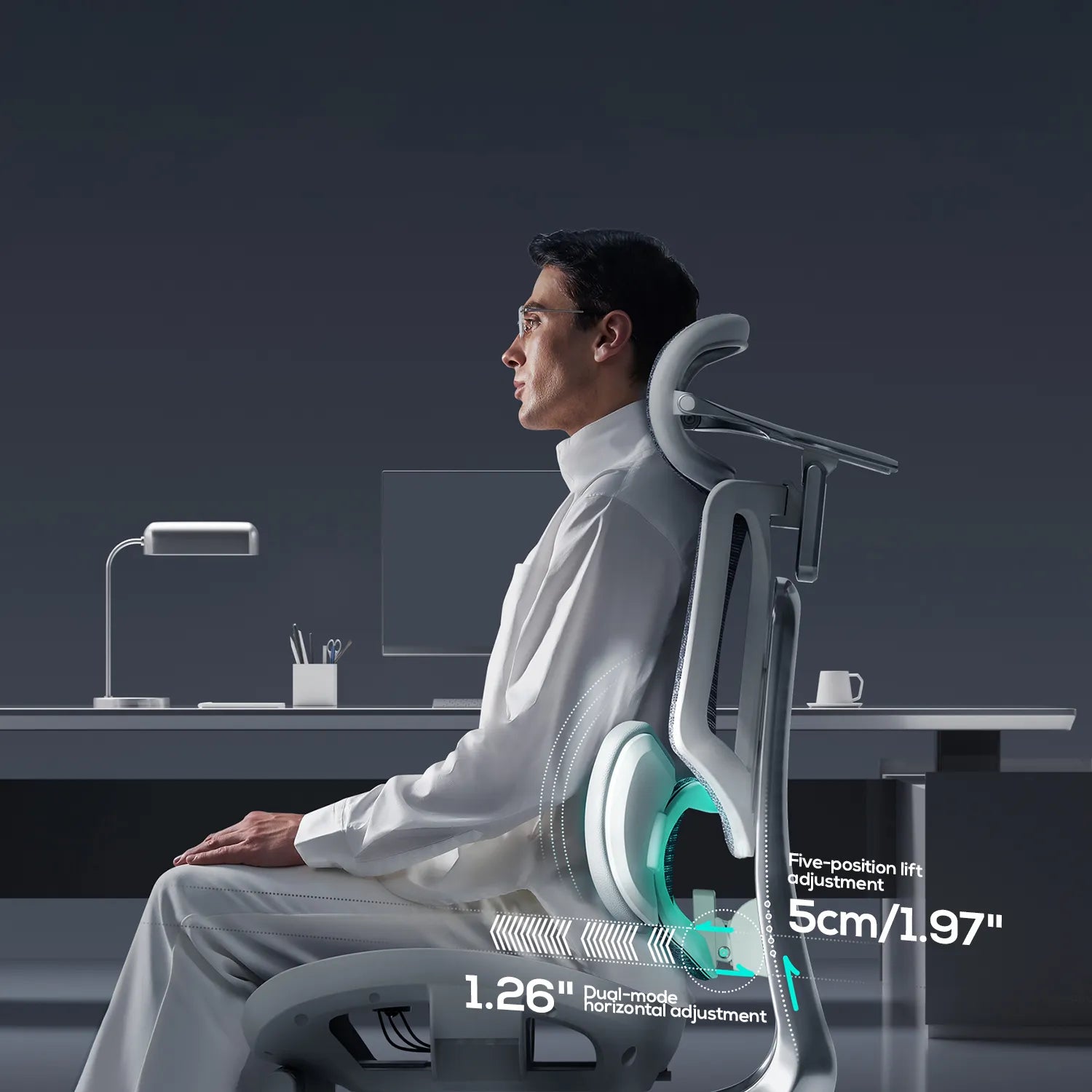 HBADA E3 Ultra Ergonomic Office Chair Futuristic(with Footrest)