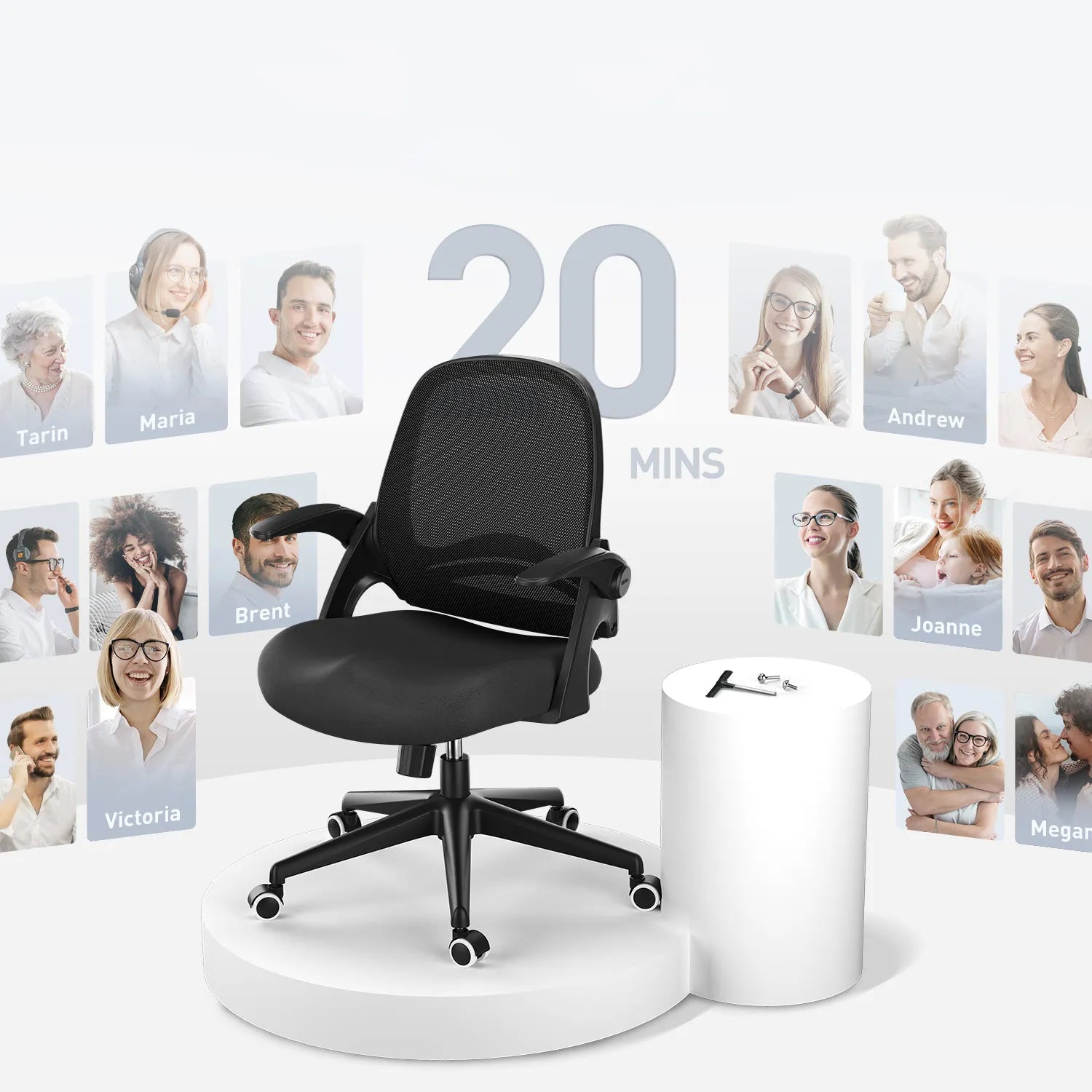 HBADA Penguin-inspired Office Chair -J1