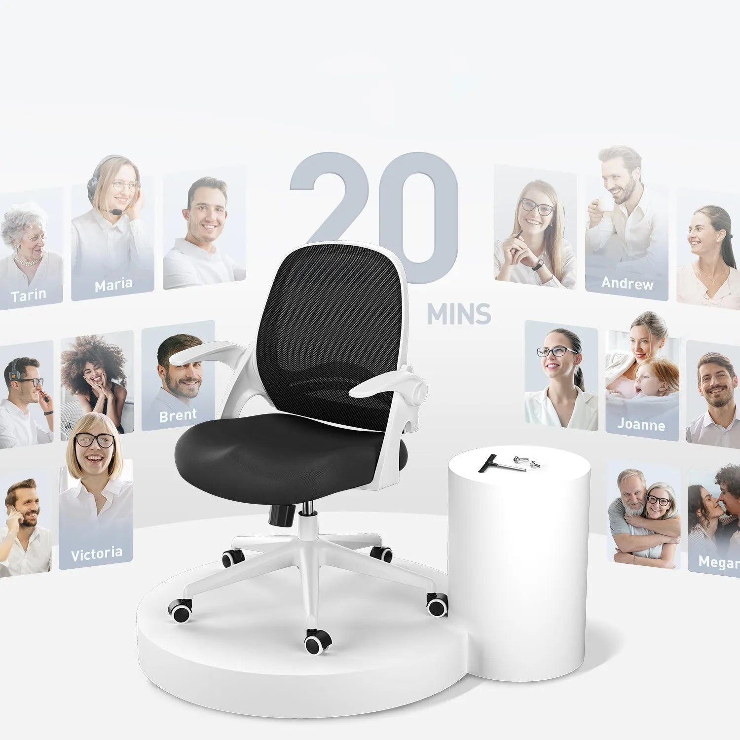 HBADA Penguin-inspired Office Chair -J1