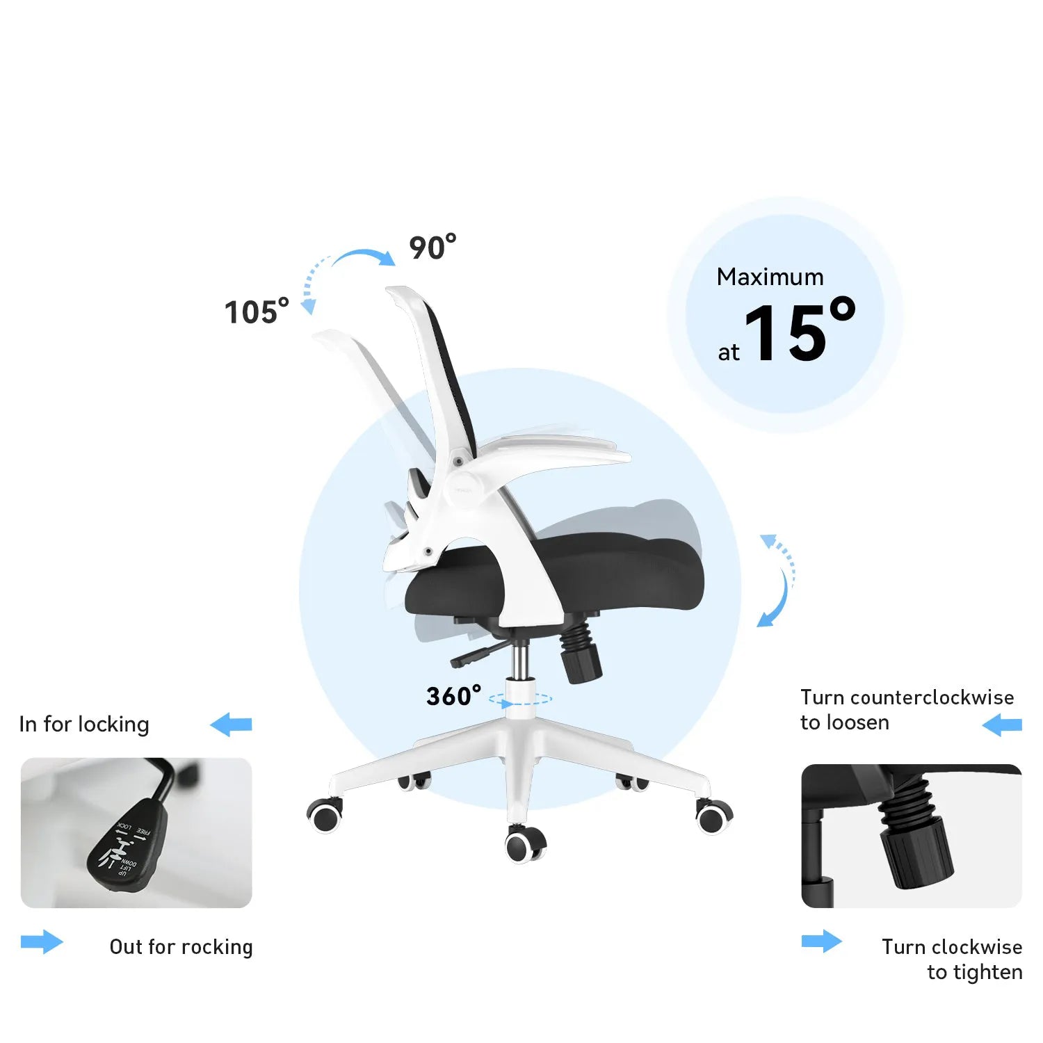 HBADA Penguin-inspired Office Chair -J1