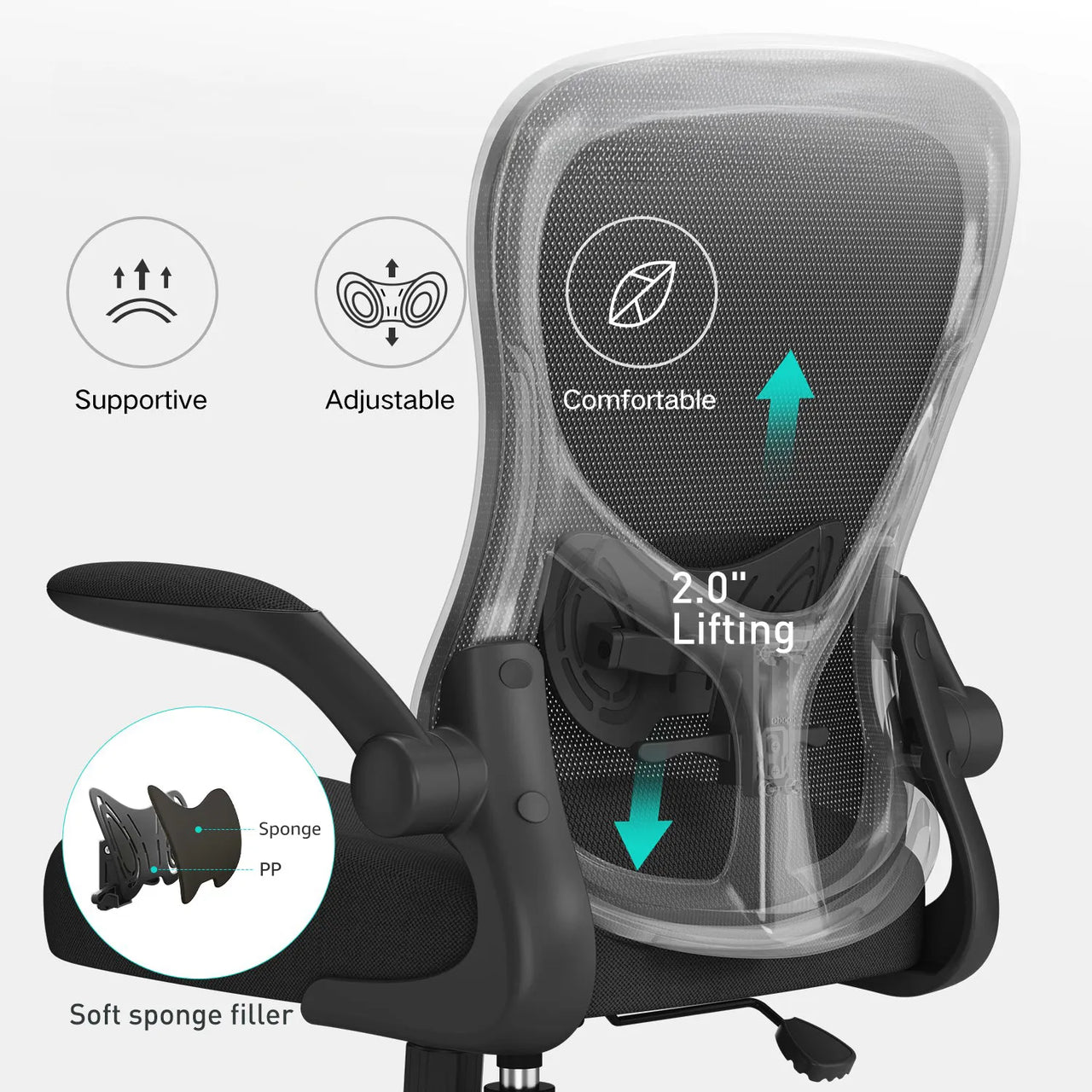 Hbada_J3_office_Chair black lumbar support~1