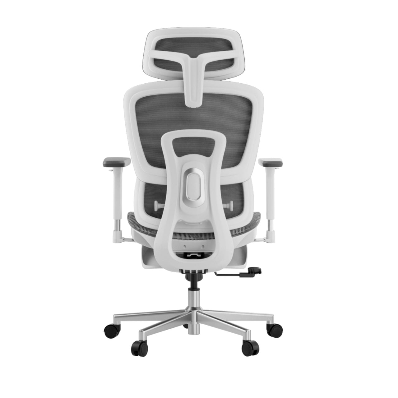 Front view of the Hbada Office Chair White E208 designed for your home office desk~0