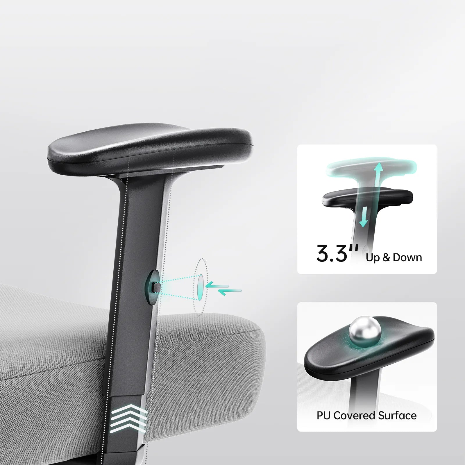 HBADA P3 Ergonomic Chair without Footrest