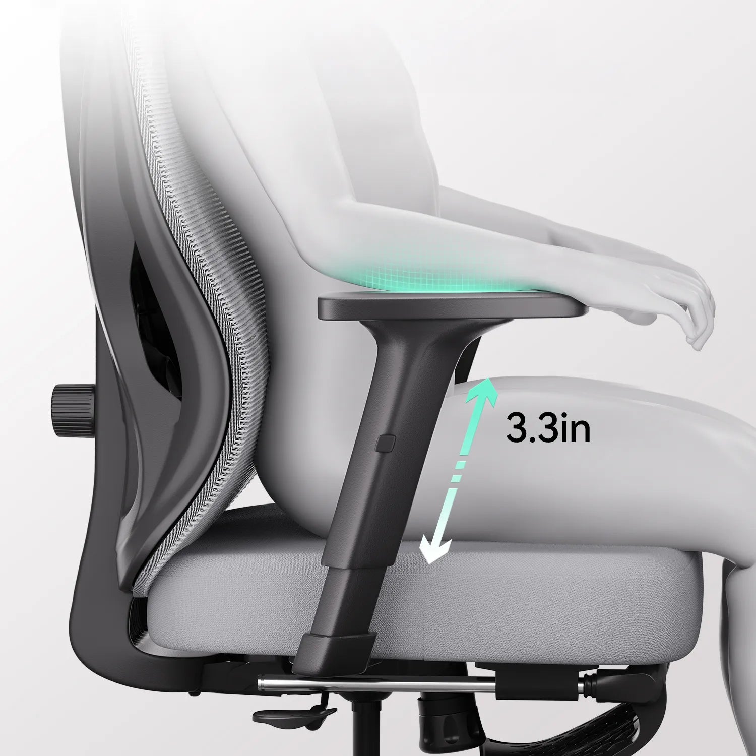 HBADA P5 Ergonomic Office Chair with Footrest