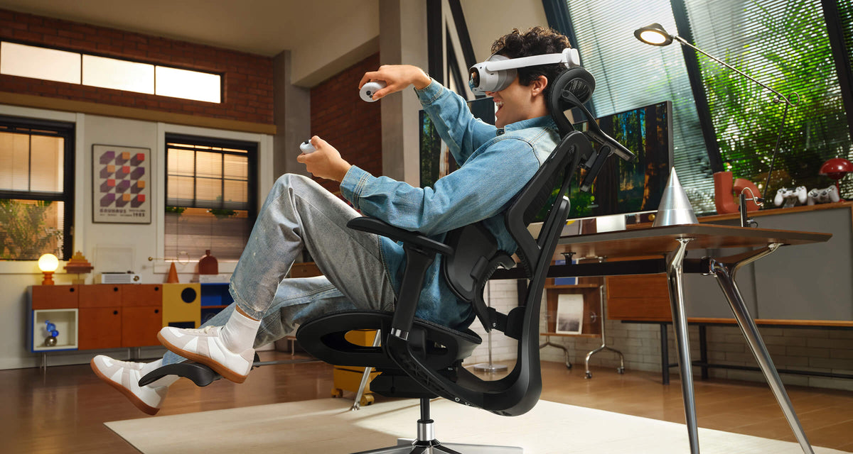 Hbada Chair Real VR glass — Comfortable Ergonomic Work Setup