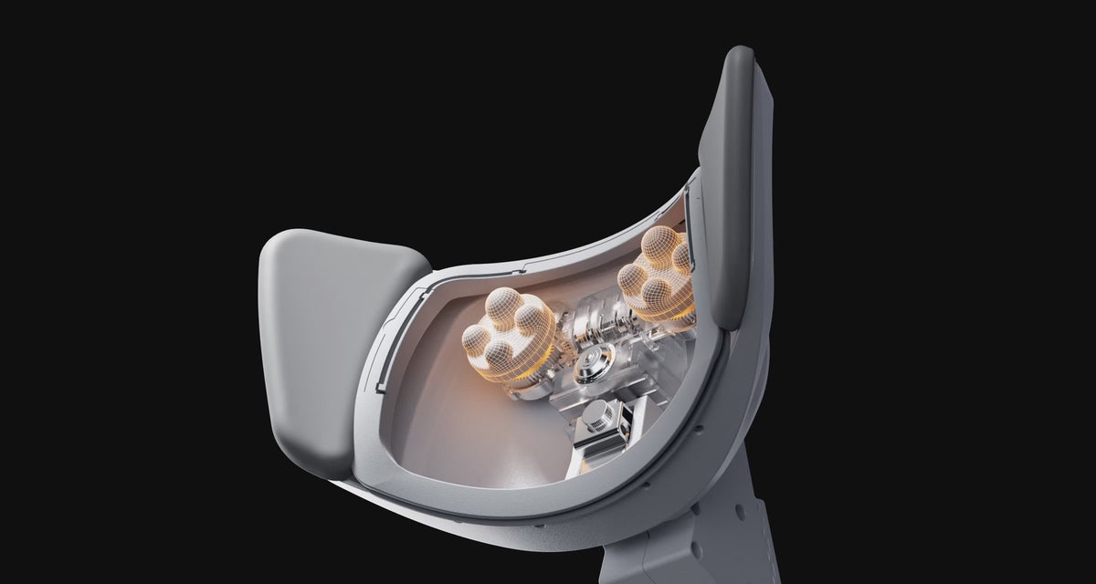 HBADA X7 Smart Chair: 3-level bionic massage intensity adjustment for office back pain relief.