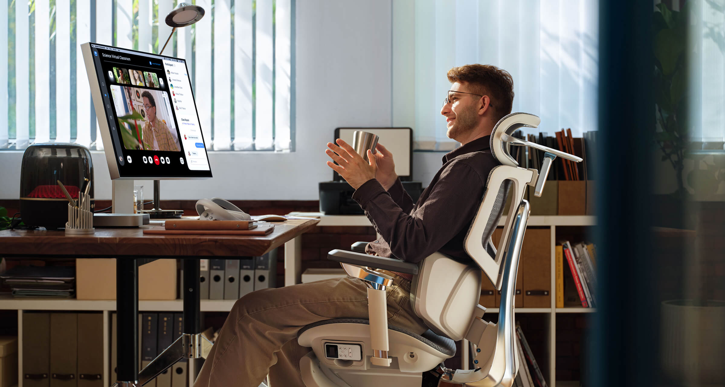 Bionic back support office chair for lower back issues